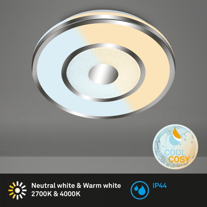 Briloner 3083-018 - Plafoniera LED dimmerabile da bagno COOL&COSY LED/24W/230V IP44