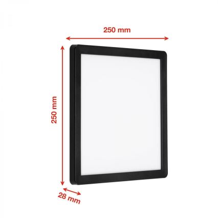 Briloner 313505TF - LED-Wandleuchte für den Außenbereich LED/15W/230V IP44 4000K schwarz