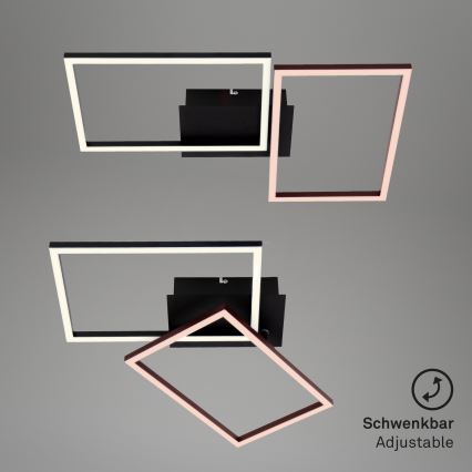 Briloner 3149-018 - Lampadario LED da superficie dimmerabile FRAME 2xLED/15W/230V + telecomando