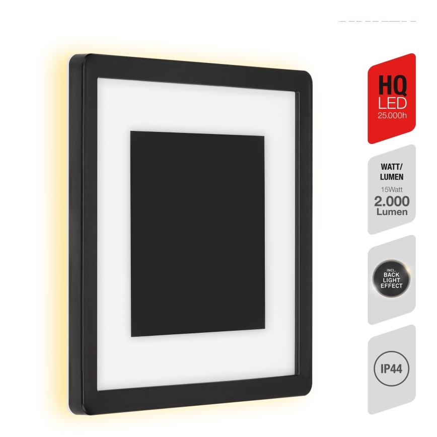 Briloner 315905TF - LED-Wandleuchte für den Außenbereich LED/15W/230V IP44 4000K schwarz