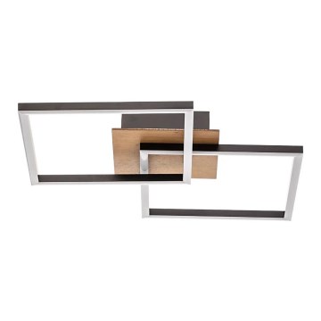 Briloner 3210-014 - Plafoniera LED dimmerabile FRAME 2xLED/11W/230V marrone