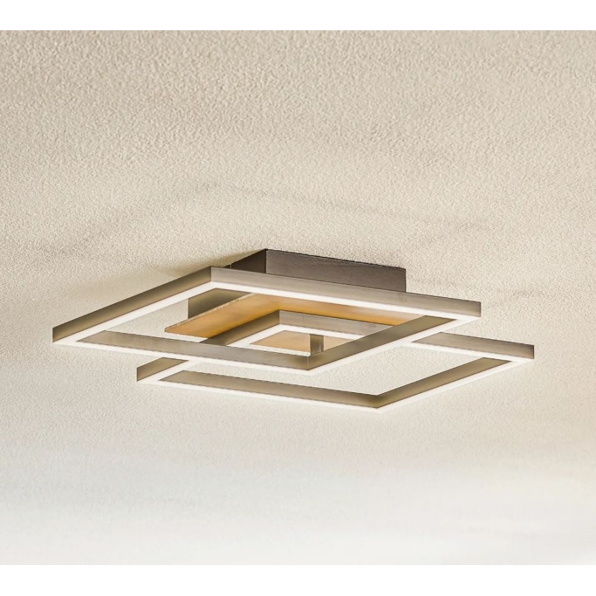 Briloner 3210-014 - Plafoniera LED dimmerabile FRAME 2xLED/11W/230V marrone