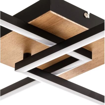 Briloner 3210-014 - Plafonnier à intensité variable FRAME 2xLED/11W/230V marron