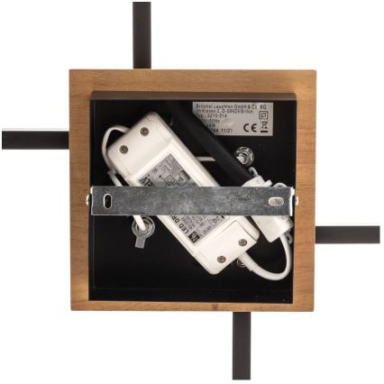 Briloner 3210-014 - Plafonnier à intensité variable FRAME 2xLED/11W/230V marron