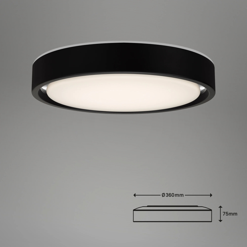 Briloner 3227-015 - Plafoniera LED RGB dimmerabile con sensore TALENA LED/24W/230V nero + telecomando