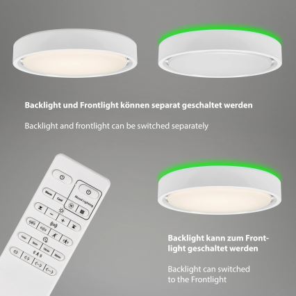 Briloner 3227-016 - LED RGB dimmbares Leuchtmittel mit Sensor TALENA LED/24W/230V weiß + Fernbedienung