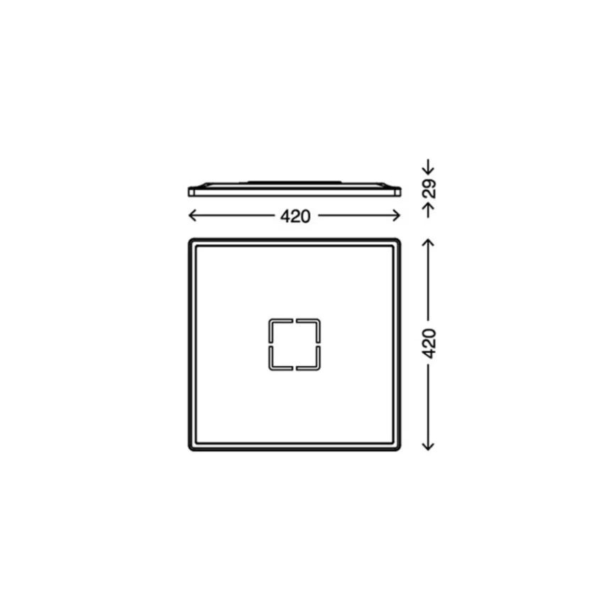 Briloner 3393-015 - Plafonnier FREE LED/22W/230V 42x42 cm