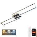 Briloner 3538-015 - Plafonnier LED à intensité variable FRAME 2xLED/20W/230V 2700-6500K Wi-Fi Tuya + Télécommande