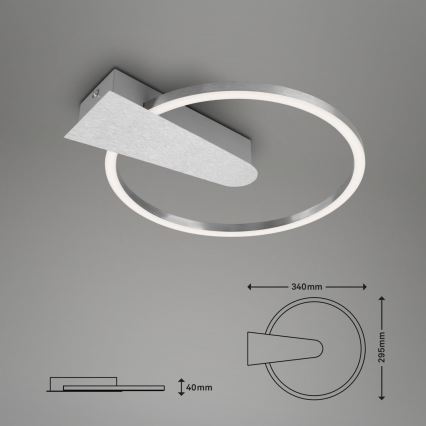 Briloner 3542-018 - Plafonnier à intensité variable NICO LED/12W/230V chrome mat