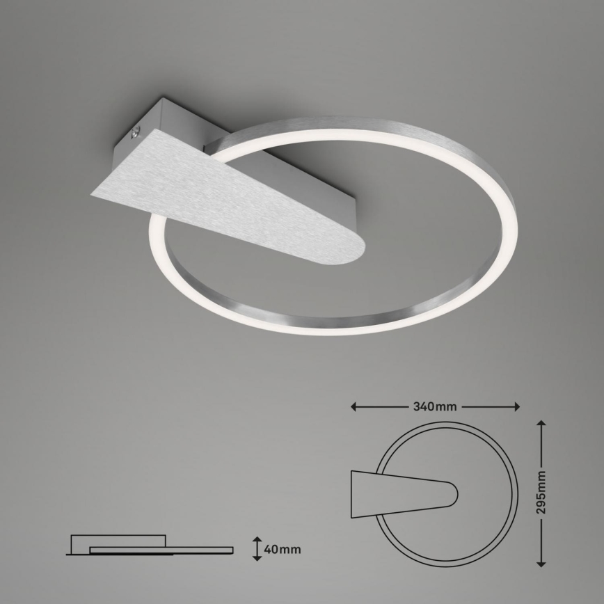 Briloner 3542-018 - Plafonnier à intensité variable NICO LED/12W/230V chrome mat