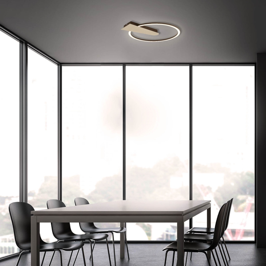 Briloner 3542017 - Plafonnier à intensité variable NICO LED/12W/230V doré
