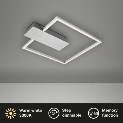 Briloner 3544-018 - Plafoniera LED dimmerabile NICO LED/12W/230V cromo opaco