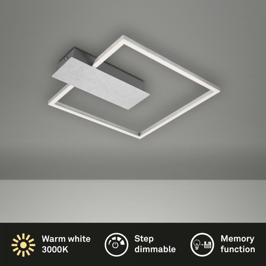 Briloner 3544-018 - Plafoniera LED dimmerabile NICO LED/12W/230V cromo opaco