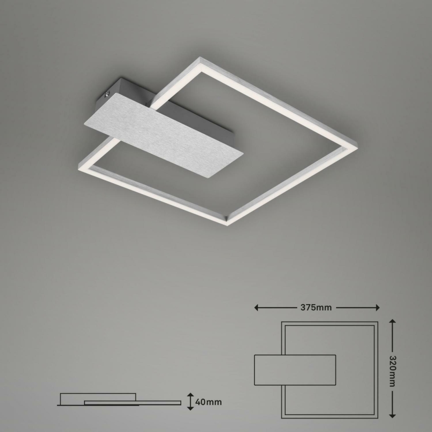 Briloner 3544-018 - Plafonnier à intensité variable NICO LED/12W/230V chrome mat