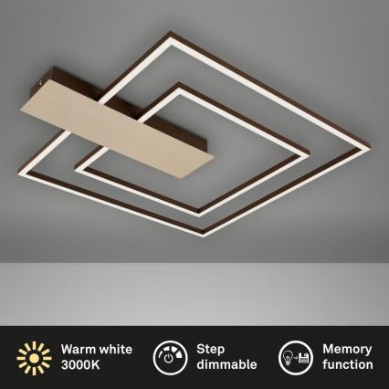 Briloner 3545-017 - Plafoniera LED dimmerabile NICO LED/25W/230V oro