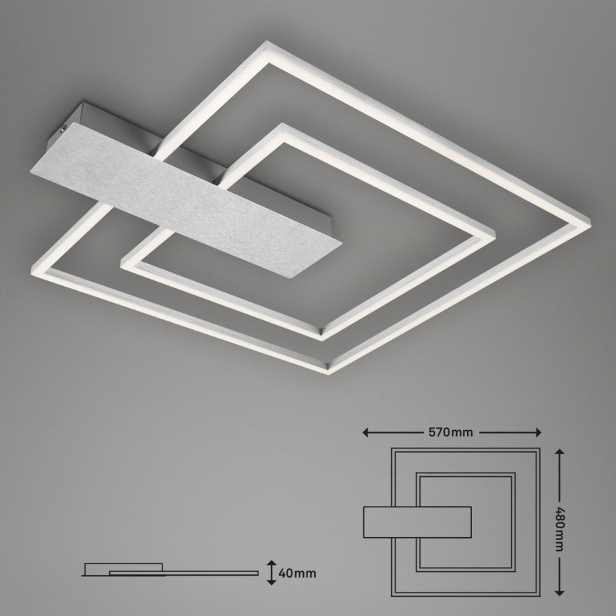 Briloner 3545-018 - Plafoniera LED dimmerabile NICO LED/25W/230V cromo opaco