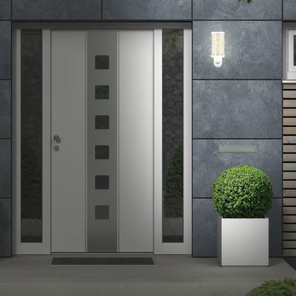 Briloner 3628-016 - Outdoor-Wandleuchte mit Sensor KAIRO 1xE27/12W/230V IP44 weiß