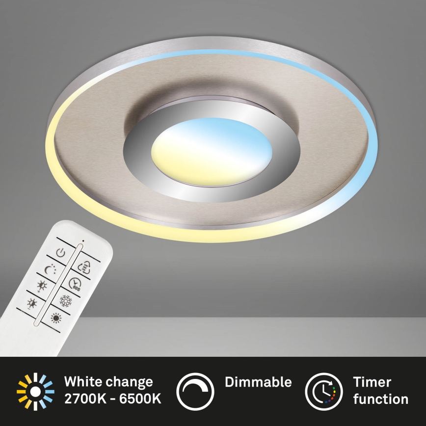 Briloner 3640-012 - Lampada da soffitto dimmerabile a LED LED/25W/230V 2700-6500K con telecomando