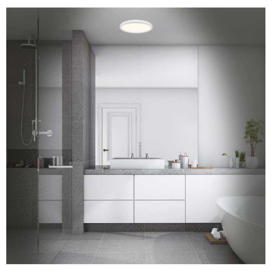 Briloner 3642-416 - Plafoniera LED da bagno SLIM LED/19W/230V IP44 bianco