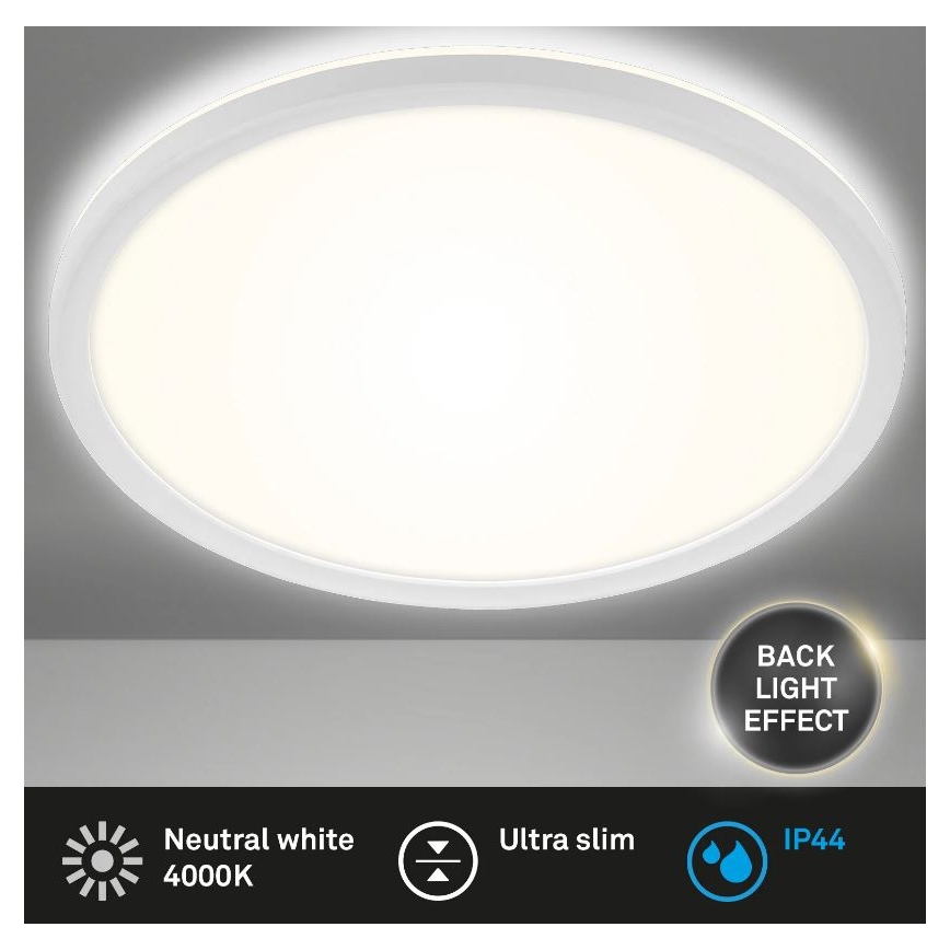 Briloner 3642-416 - Plafoniera LED da bagno SLIM LED/19W/230V IP44 bianco