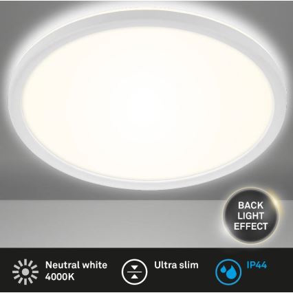 Briloner 3642-416 - Plafonnier LED salle de bain SLIM LED/19W/230V IP44 blanc
