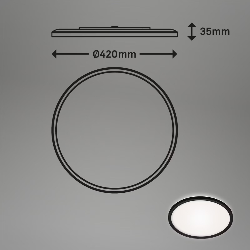 Briloner 3643-415 - Plafoniera LED da bagno LED/22W/230V IP44 4000K