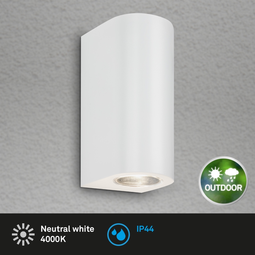 Briloner 3648-026 - LED-Wandleuchte für den Außenbereich UP&DOWN 2xGU10/4,7W/230V IP44