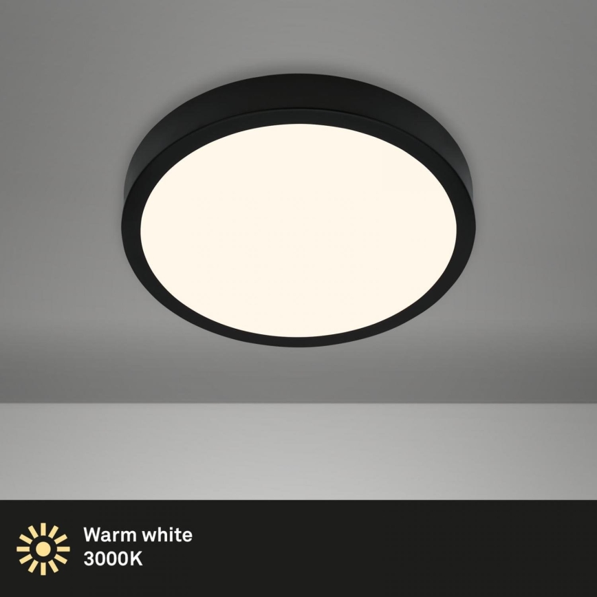 Briloner 3700-015 - Plafonnier RUNA LED/16W/230V 3000K d. 28 cm noir