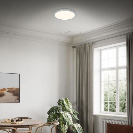 Briloner 3703-014 - Plafoniera LED RUNA LED/24W/230V 3000K diametro 38 cm argento