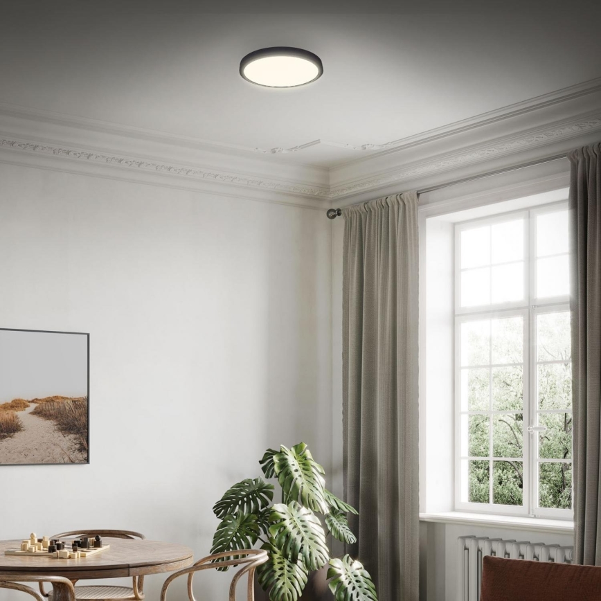 Briloner 3703-015 - LED-Deckenleuchte RUNA LED/24W/230V 3000K d 38 cm schwarz
