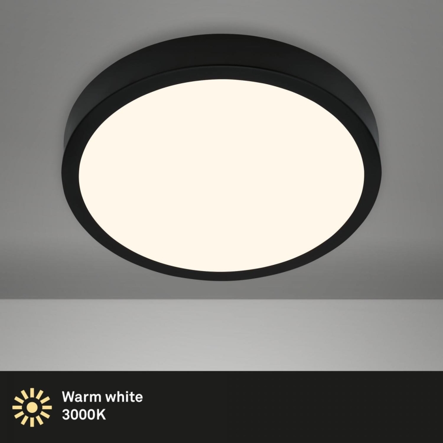 Briloner 3703-015 - LED-Deckenleuchte RUNA LED/24W/230V 3000K d 38 cm schwarz