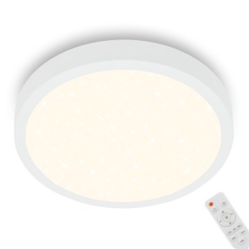 Briloner 3704-016 - Dimmbare LED-Deckenleuchte RUNA LED/22W/230V 2700-6500K weiß + Fernbedienung
