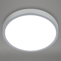 Briloner 3709-014 - Plafonier RGBW à intensité variable LED/22W/230V 4000K d. 38 cm argent + Télécommande