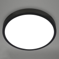 Briloner 3709-015 - Dimmbare LED-RGBW-Deckenleuchte LED/22W/230V 4000K d 38 cm schwarz + Fernbedienung