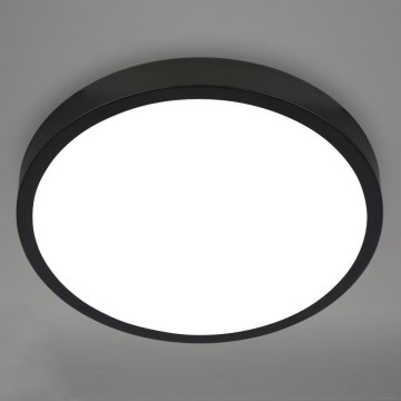 Briloner 3709-015 - Plafoniera dimmerabile RGBW LED/22W/230V 4000K diametro 38 cm nero + telecomando