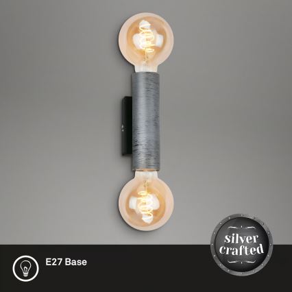 Briloner 3710-024 - Applique da parete in stile retrò 2xE27/10W/230V