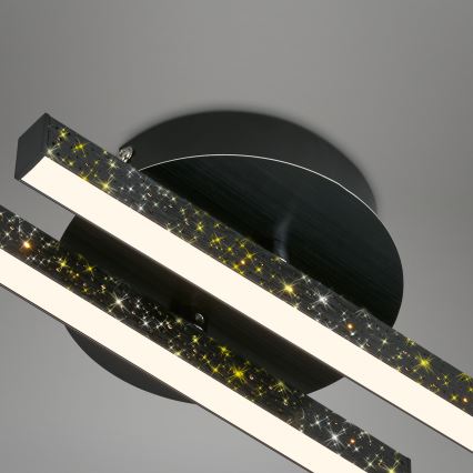 Briloner 3717-025 - Lampadario a plafone LED REY 2xLED/12W/230V nero