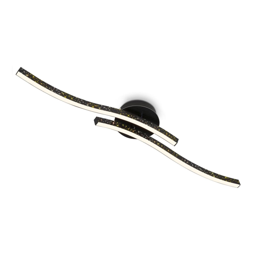 Briloner 3718-025 - Lampadario a plafone LED REY 2xLED/6W/230V nero