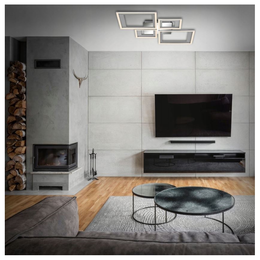 Briloner 3727-019 - Plafonnier à intensité variable LED FRAME LED/38W/230V