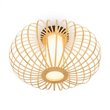 Briloner 3759011 - Plafoniera 1xE27/10W/230V diametro 40 cm bambù