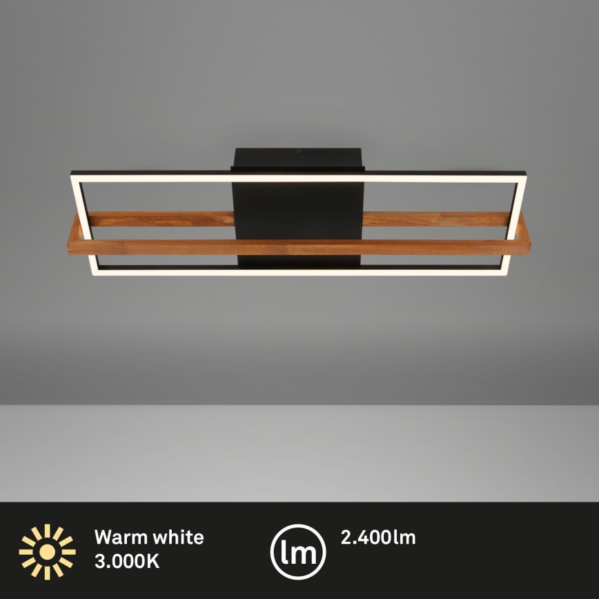 Briloner 3777-015 - Plafonnier LED FRAME LED/21W/230V 3000K, noir