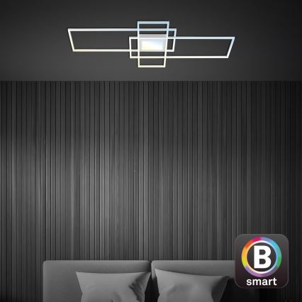 Briloner 3812019 - LED dimmbare Deckenleuchte RAM LED/56W/230V Wi-Fi Tuya 111x42 cm + Fernbedienung