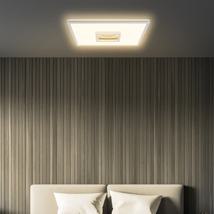 Briloner 3848014 - Plafonnier LED TORO LED/18W/230V 42x42 cm chrome mat