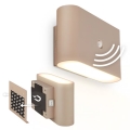 Briloner 3878011 - Wiederaufladbare LED-Wandleuchte CHAT mit Bewegungs- und Dämmerungssensor LED/3W/5V 2000 mAh beige