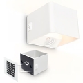 Briloner 3879016 - Applique murale LED rechargeable BORRA avec capteur, 1,5 W / 5 V, 3600 mAh, blanche