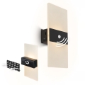 Briloner 3888015 - Applique da parete ricaricabile a LED AURA con sensore di movimento e crepuscolare LED/2,5W/5V 1800 mAh nera