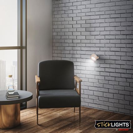 Briloner 3896011 - Applique murale LED rechargeable à intensité réglable TARI LED/1,6W/5V 1500 mAh beige