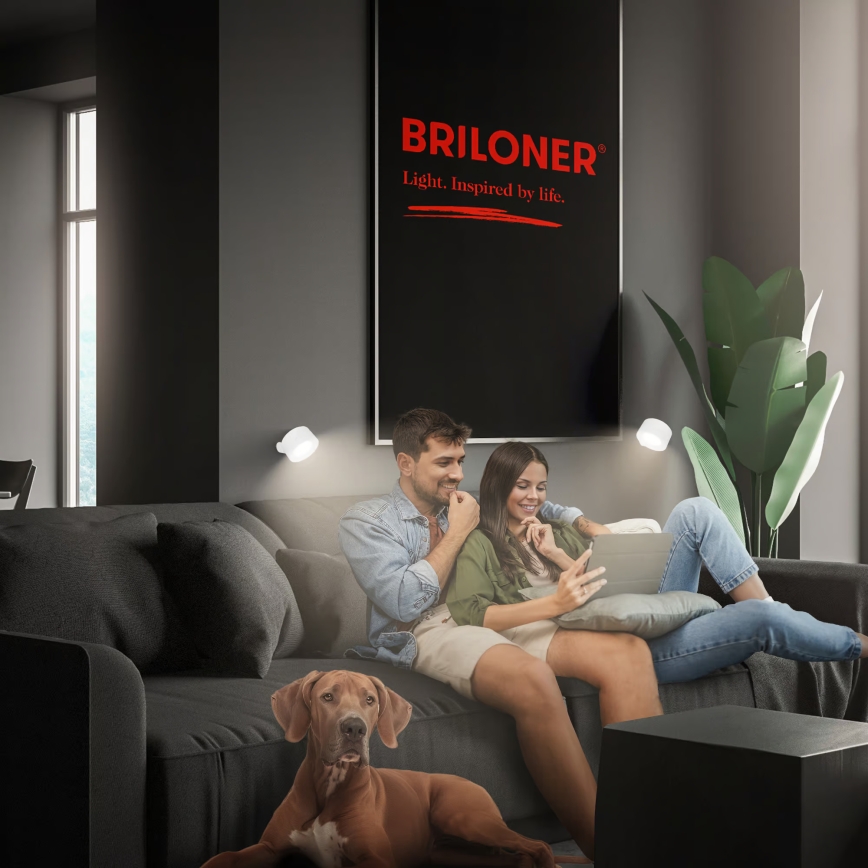 Briloner 3896016 - Applique murale rechargeable LED dimmable TARI LED/1,6W/5V 1500 mAh blanche