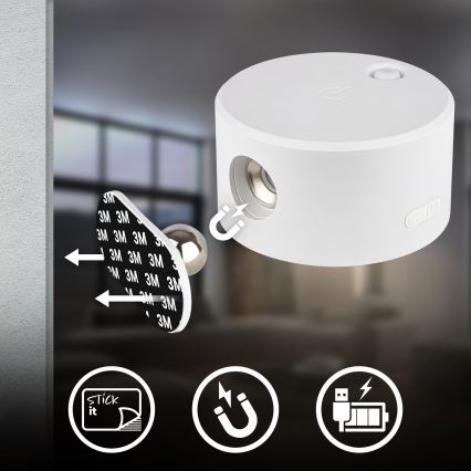 Briloner 3896016 - Applique murale rechargeable LED dimmable TARI LED/1,6W/5V 1500 mAh blanche
