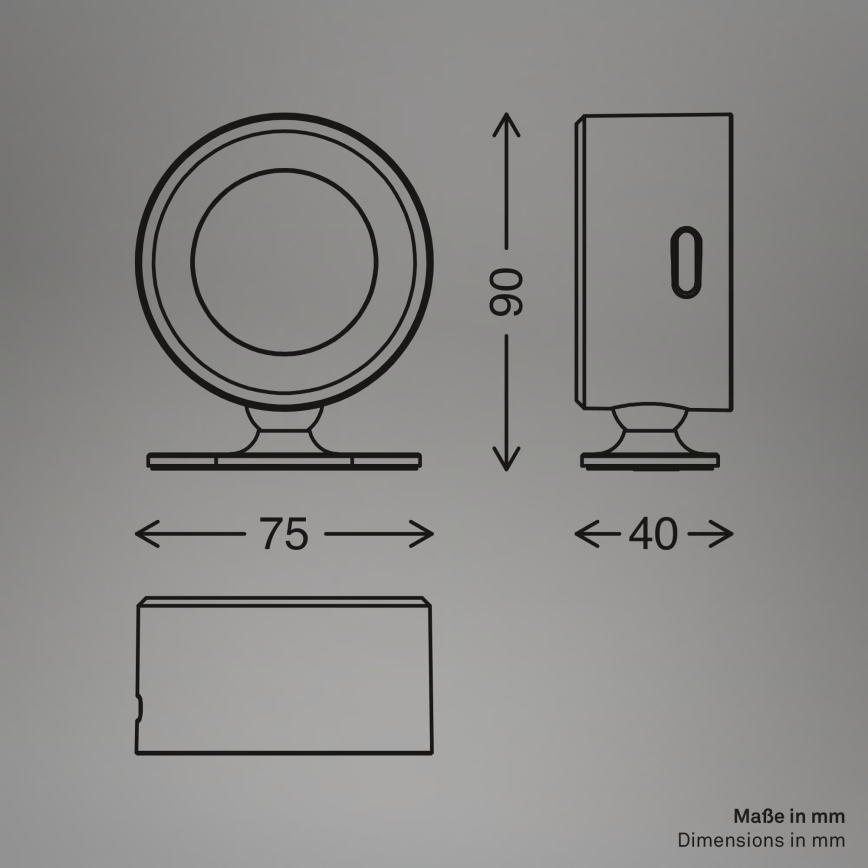 Briloner 3896016 - Lampada da parete ricaricabile LED dimmerabile TARI LED/1,6W/5V 1500 mAh bianca